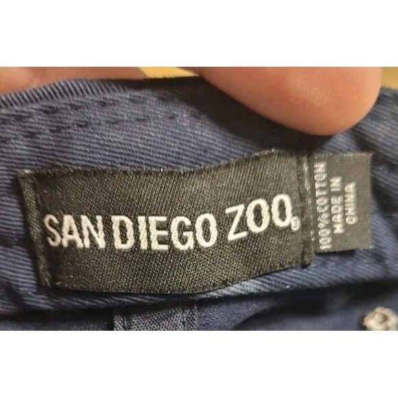 San Diego Zoo & Safari Park Rhino Logo Distressed Strap Back Dad Hat Adjustable - Picture 6 of 6